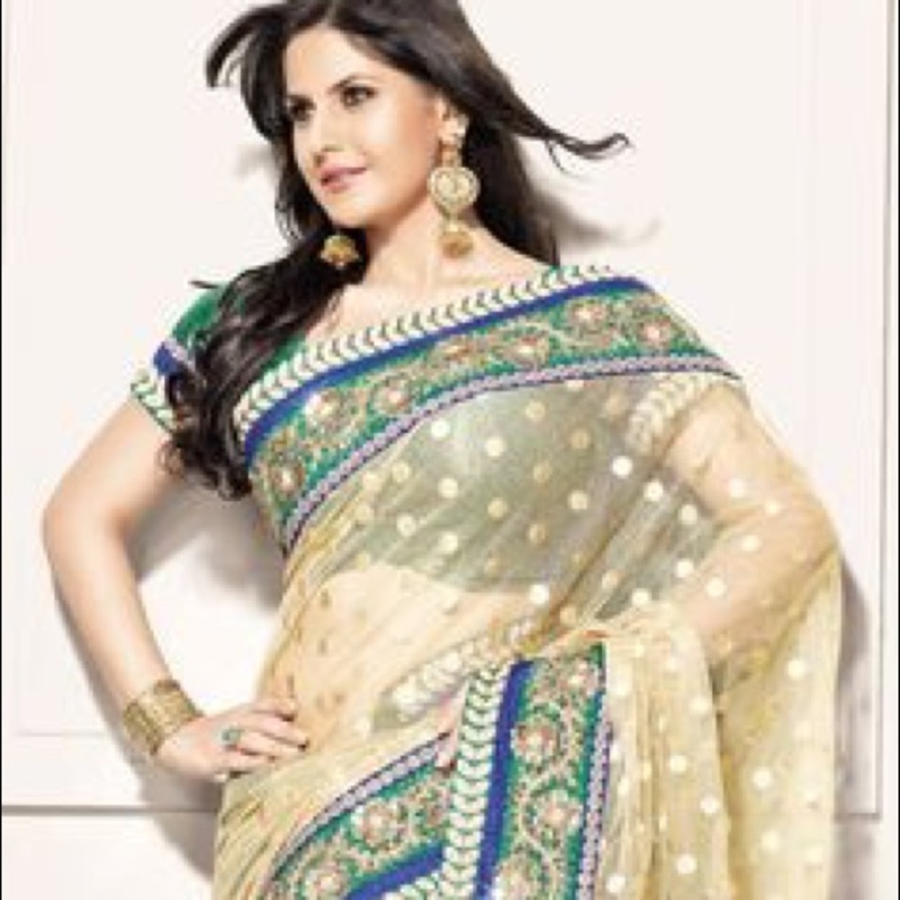 Beautiful net silk Saree.